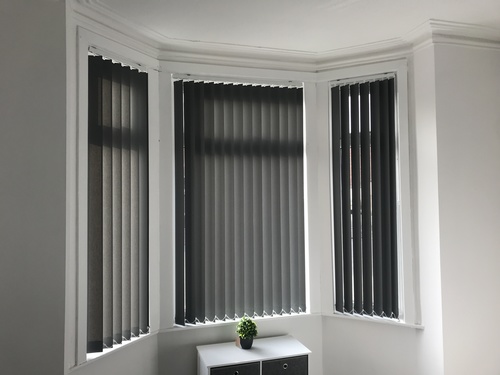 Vertical Blinds - Plastic Material, Customized Color | Anti-Static, UV-Resistant, Blackout, Eco-Friendly, Flame Retardant, Heat-Insulation, Waterproof, Tear-Resistant