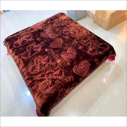 Fancy Blanket - Microfiber, 90x100 Inches, Burgundy | Lightweight 2.5 kg, 200 Thread Count, 250 GSM, Machine Washable