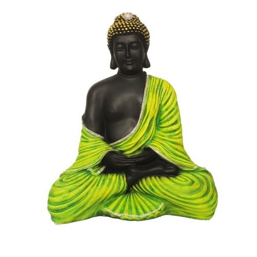 Multicolor Samadhi Buddha Polyresin Statue