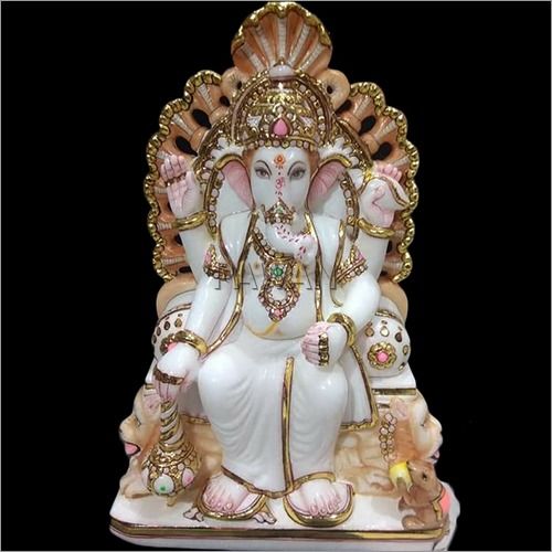 Eco-friendly Marble Ganpati Statue