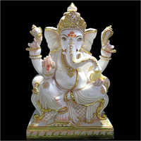 पर्यावरण के अनुकूल संगमरमर डिजाइनर गणेश प्रतिमा