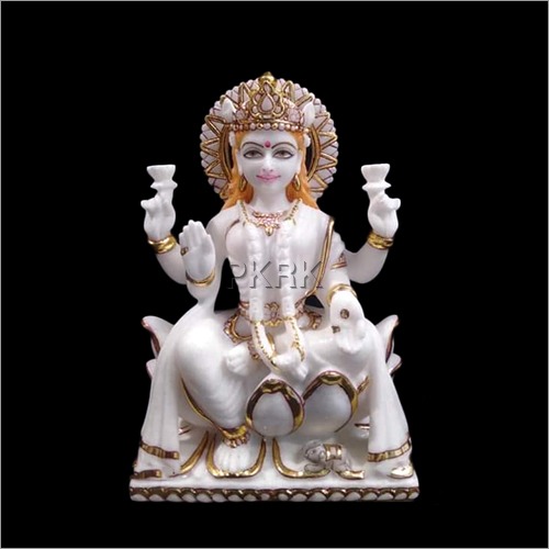 पर्यावरण के अनुकूल संगमरमर की माँ लक्ष्मी प्रतिमा