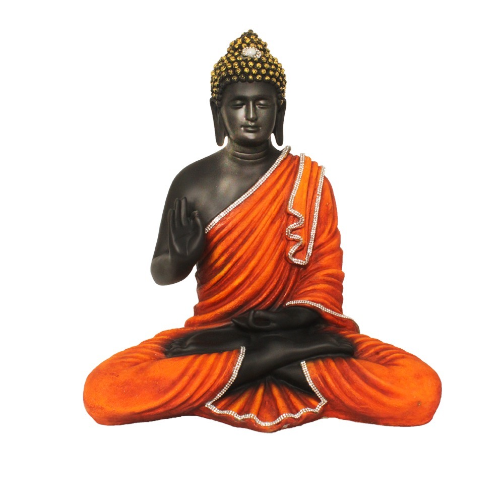 Multi Color Aashirwad Buddha Polyresin Statue