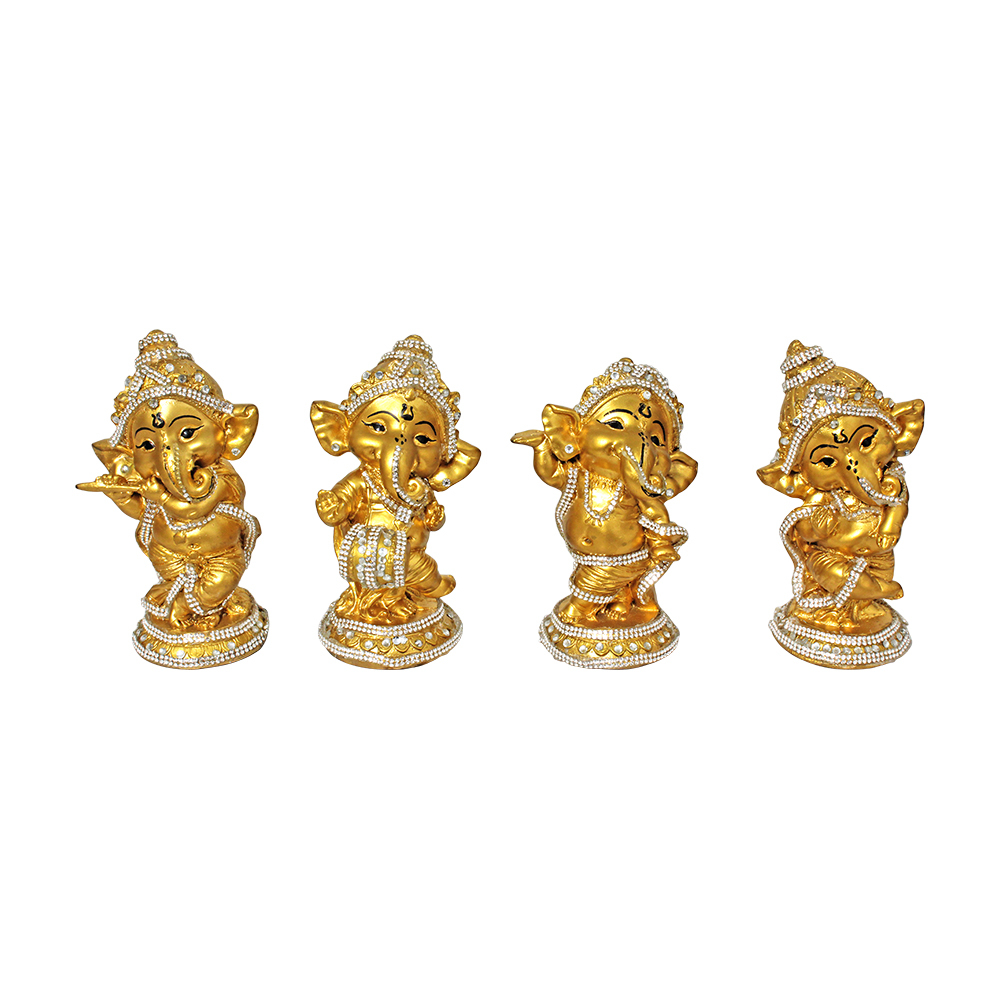 Painting Bal Ganesha Statue