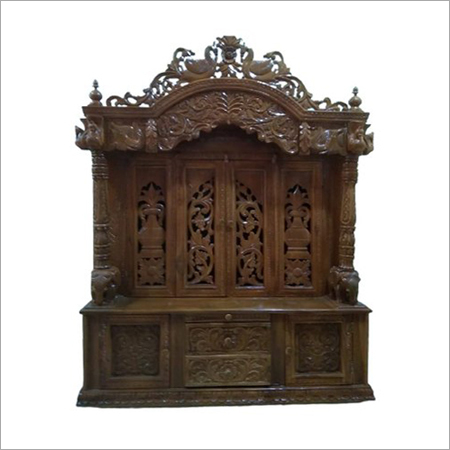 36x21 इंच सगवान लकड़ी का मंदिर