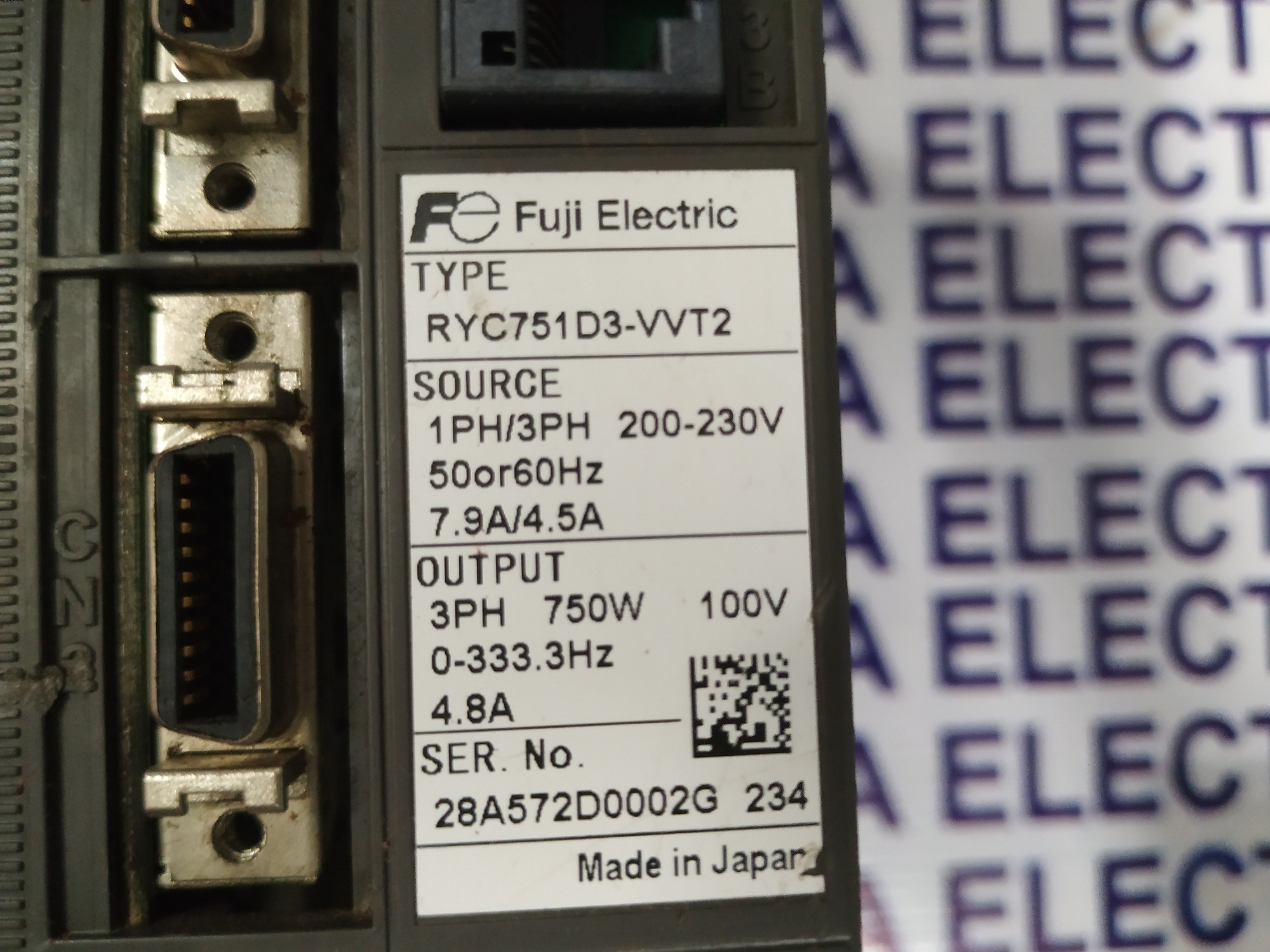 Fuji Faldic Servo Drive Ryc751d3-vvt2