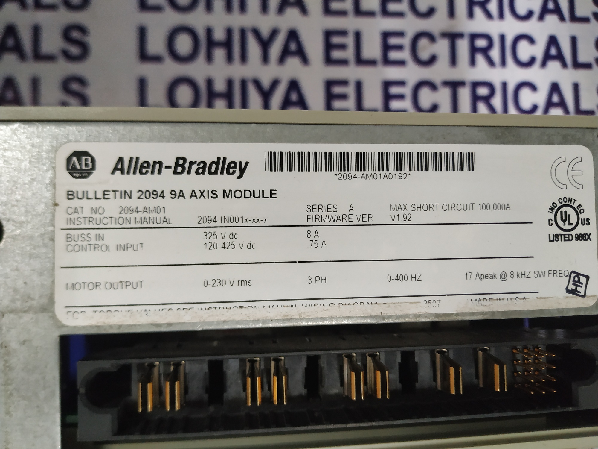 Allen Bradley Kinetix Axis Module 2094-am01