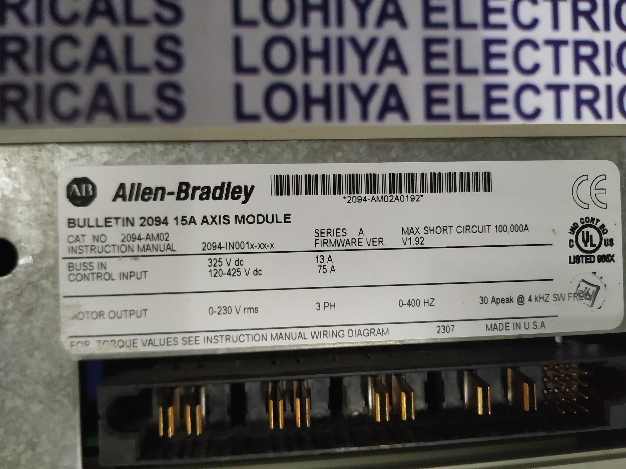 Allen Bradley Kinetix Module 2094-am02