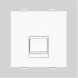 शटर 2m के साथ कंप्यूटर के लिए व्हाइट Rj 45 मोडेम जैक