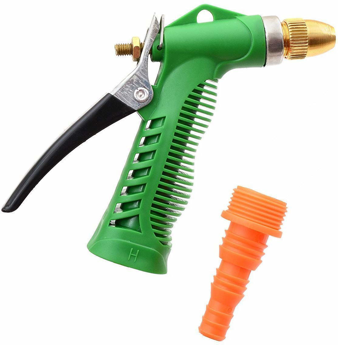 Spray Gun - Hard Plastic, Compact Size, Multicolour | Ergonomic Anti-slip Grip, Adjustable Nozzle, Easy Hose Connection