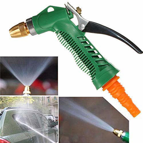 Spray Gun - Hard Plastic, Compact Size, Multicolour | Ergonomic Anti-slip Grip, Adjustable Nozzle, Easy Hose Connection