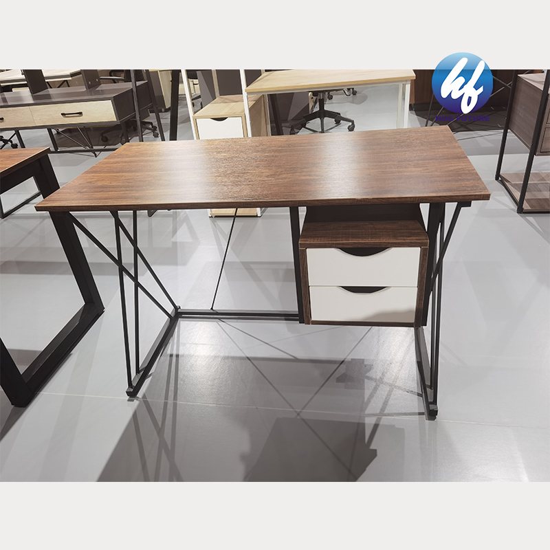 Particle Board & Iron Frame High Quality Ergonomic Modern Office Furniture Standing Stand Up Office Desk With Drawer