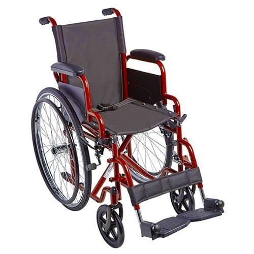 Ultra Lightweight Wheelchair - Imported Design, 2-piece Set | Suitable For Physically Challenged, Elders, And Invalids, Includes Folding Model And Heavy-duty Options