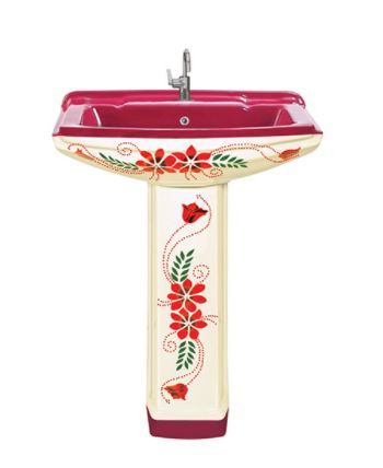 Any Color Sophia Vitrosa Pedestal Wash Basin