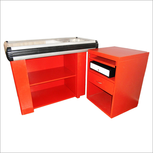 Red Supermarket Cash Counter