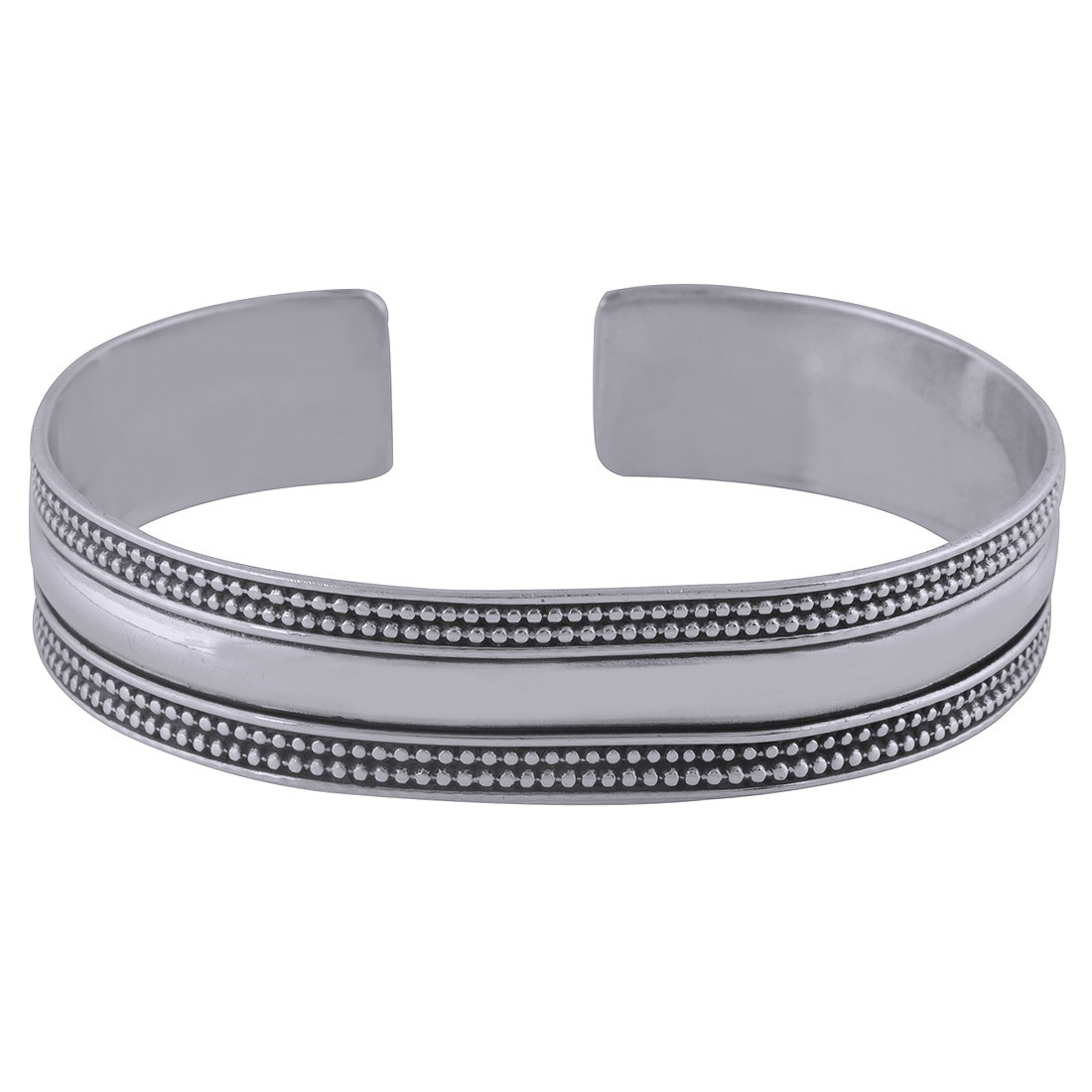 Plain Rawa Design 925 Sterling Solid Silver Bangle Diameter: Length: 14 Mm X Thickness: 1.5 Mm Millimeter (Mm)