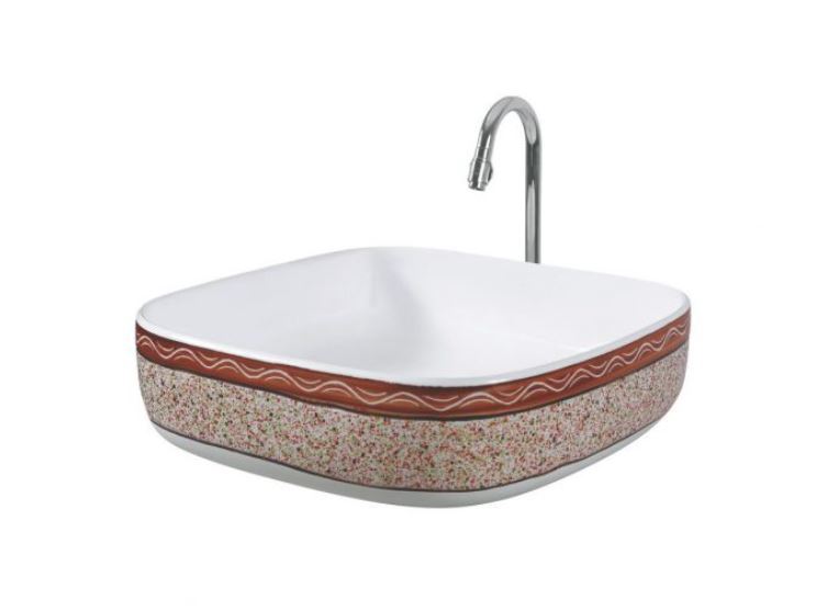 Designer Table Top Wash Basin - Ceramic, One Piece, Polished Finish | Available In Any Color, Designer Aesthetic With Elegant Surface Treatment