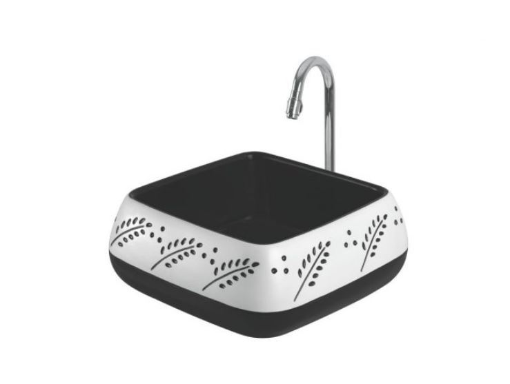 Designer Table Top Wash Basin - Ceramic, One Piece, Polished Finish | Available In Any Color, Designer Aesthetic With Elegant Surface Treatment