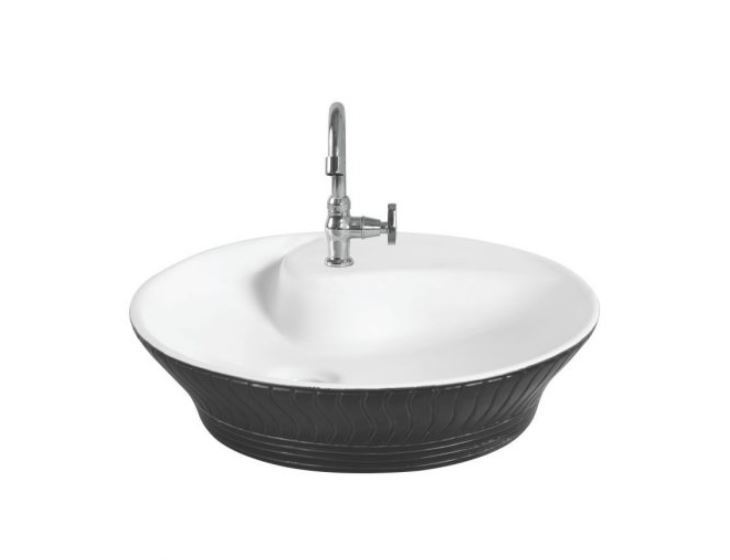 Designer Table Top Wash Basin - Ceramic, One Piece, Polished Finish | Available In Any Color, Designer Aesthetic With Elegant Surface Treatment
