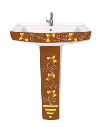 Any Color Semi Vitrosa Pedestal Wash Basin