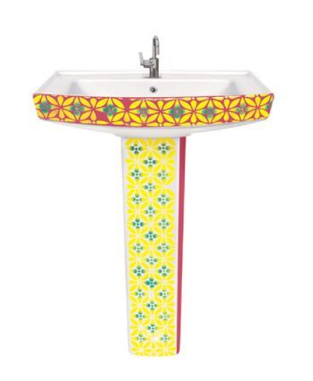 Any Color Semi Vitrosa Pedestal Wash Basin