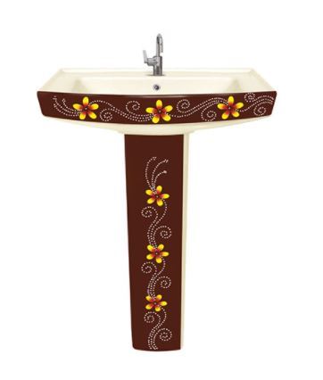 Any Color Semi Vitrosa Pedestal Wash Basin