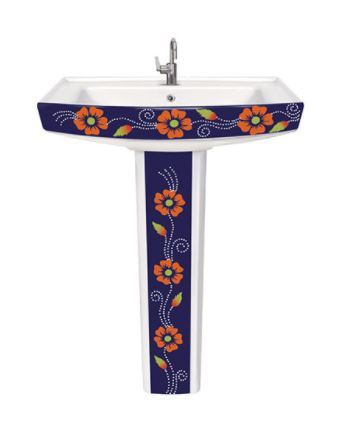 Any Color Semi Vitrosa Pedestal Wash Basin