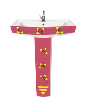 Any Color Semi Vitrosa Pedestal Wash Basin