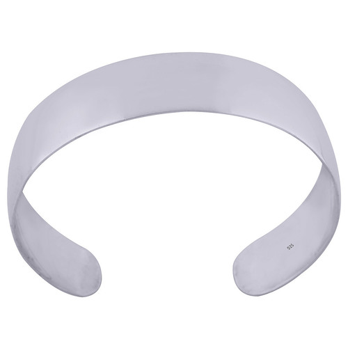 Plain 925 Sterling Solid Silver Bangle Diameter: Length: 14 Mm X Thickness: 1 Mm Millimeter (Mm)