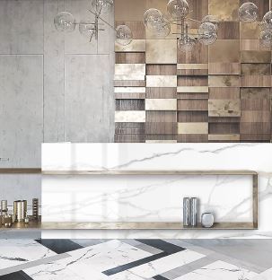 800 X 2400 Floor Tiles - Ceramic, 800 Mm X 2400 Mm, Glossy White | Acid-resistant, Non-slip, Wear-resistant, Textured Finish