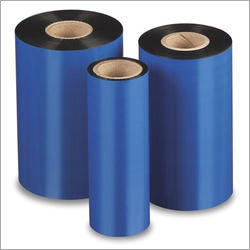 Wax Barcode Ribbon - Coated Paper, 110mm x 300m, Blue Color - Round Shape, Thermal Transfer Printing