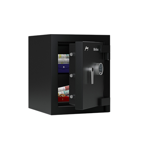 Godrej Matrix 1814 Digital Electronic Safe Locker - 23.5x19.1x20 Inches, Matte Black | Fire Resistant, Multi-level Password Protection, Shooting Bolt Mechanism, Adjustable Shelves