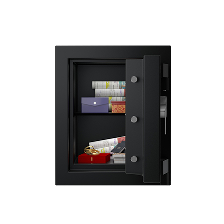 Godrej Matrix 1814 Digital Electronic Safe Locker - 23.5x19.1x20 Inches, Matte Black | Fire Resistant, Multi-level Password Protection, Shooting Bolt Mechanism, Adjustable Shelves