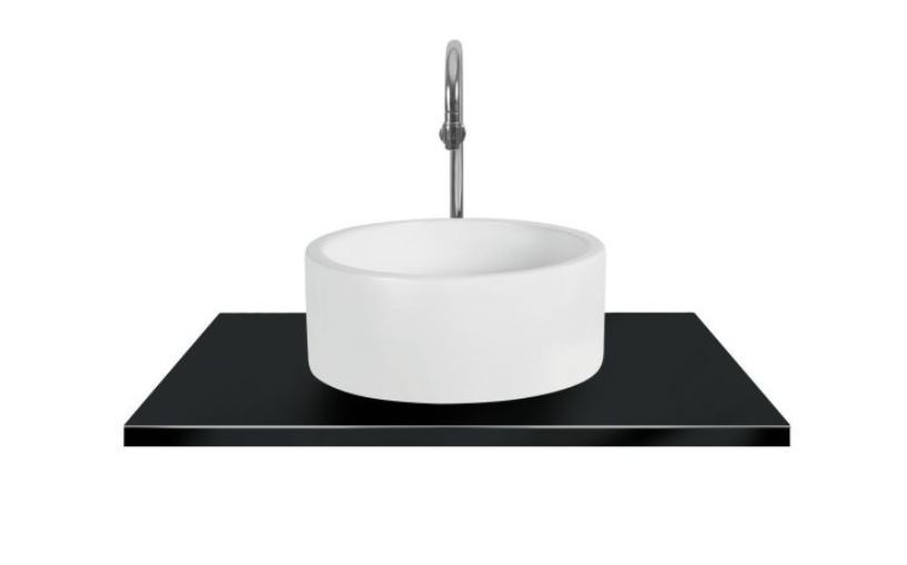 White Table Top Wash Basin - One Piece Ceramic, Glossy Finish | Elegant Design, Luxury Style, Easy Installation