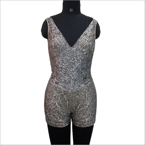 All Season Sequin Beaded Romper