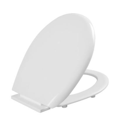 Toilet Seat Cover - Plastic, One Piece Structure | Glossy Finish, Stylish Design In Any Color