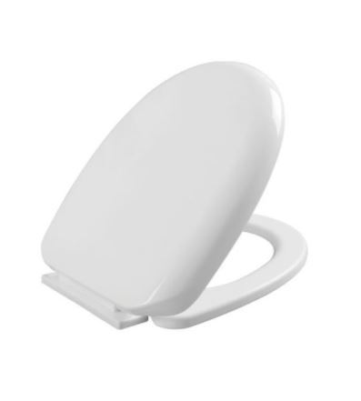 Toilet Seat Cover - Plastic, One Piece Structure | Glossy Finish, Stylish Design In Any Color