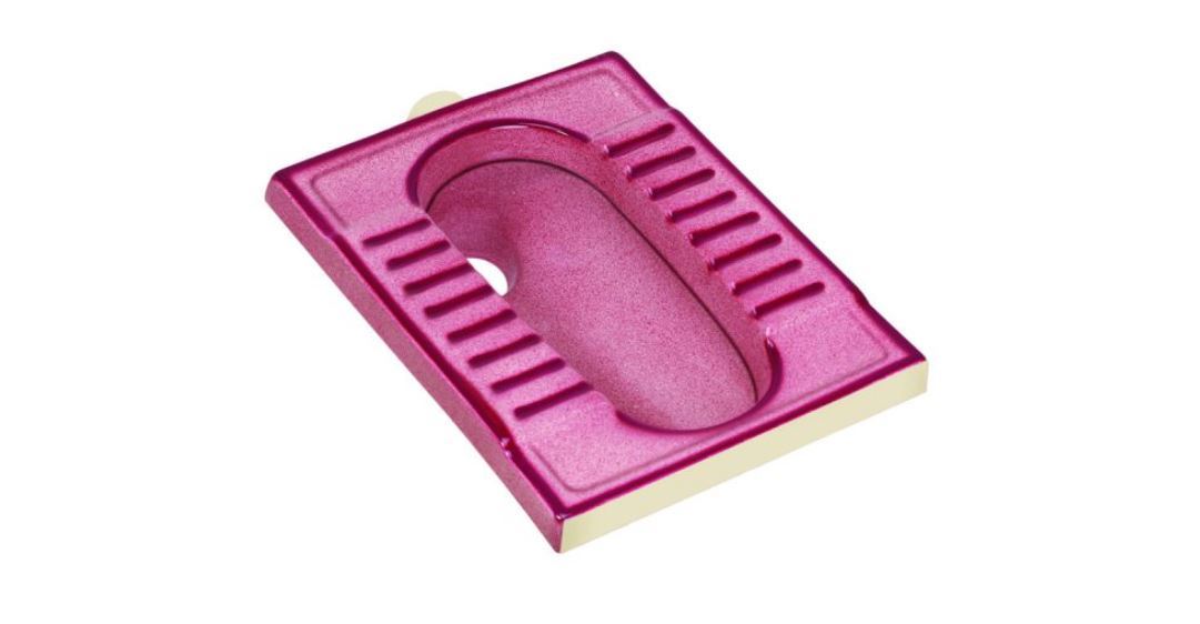 Rustic Toilet Pan - One Piece Ceramic, Square Shape, Floor Mounted, Glossy Finish, Available In Any Color | Innovative Design, Elegant Style
