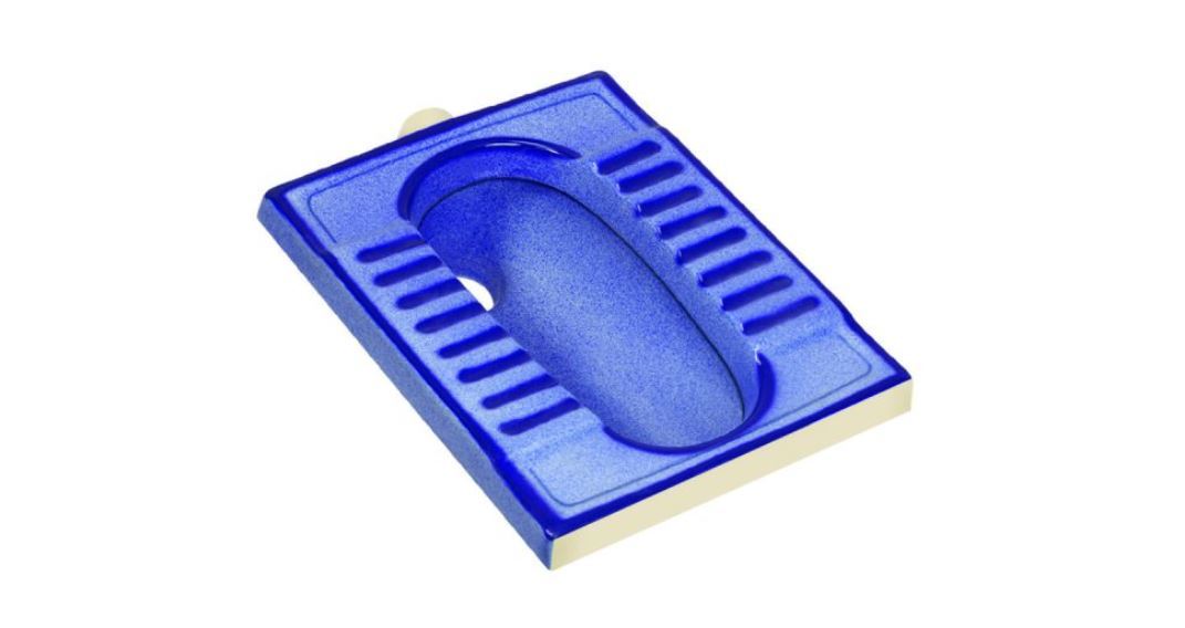 Rustic Toilet Pan - One Piece Ceramic, Square Shape, Floor Mounted, Glossy Finish, Available In Any Color | Innovative Design, Elegant Style