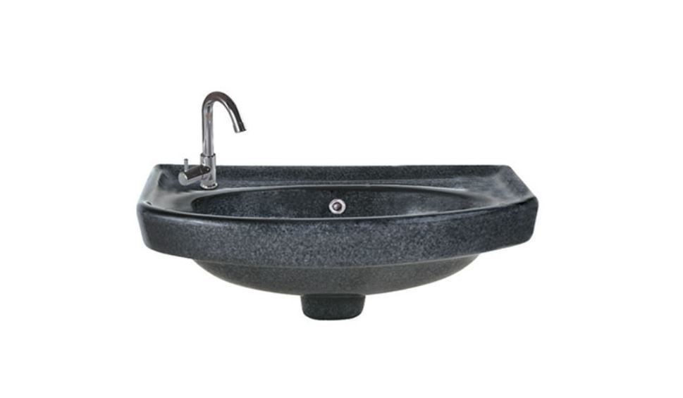 Rustic Wash Basin - Ceramic, One Piece Design | Wall Mounted, Glossy Finish, Available In Any Color