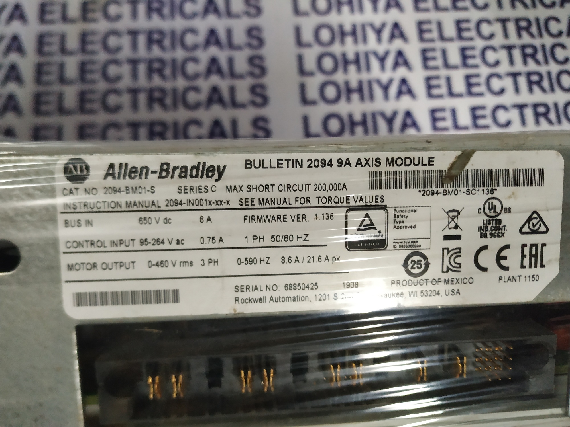 Allen Bradley Axis Module 2094-bm01-s