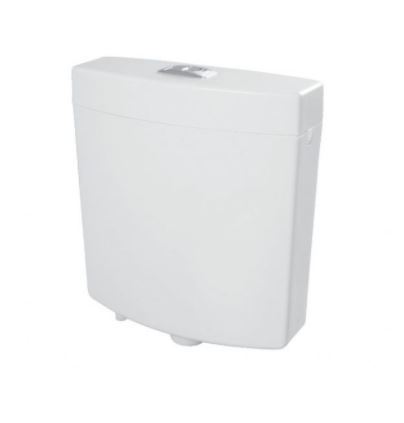Toilet Flush Tank - Glossy Finish, Square Design | One-piece Structure, Equipped With Float And Ball Valve For Reliable Flushing