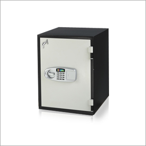 Godrej Safire - Fire Resistant 40 Litres Safe Locker | Digital Electronic Lock, Tested by RISE for 60 Mins, White and Black Finish, Ideal for Home & Office