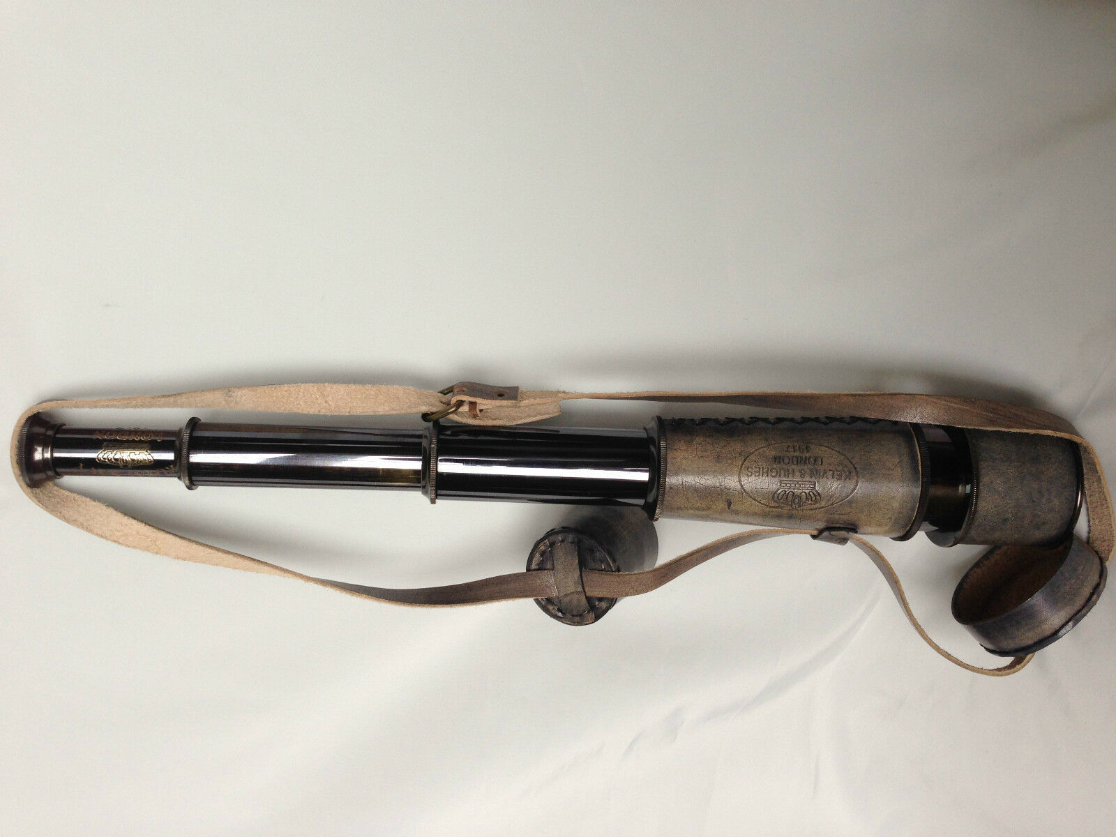 18 Inch Nautical Marine Spyglass Ww1 Brass Telescope With Leather Case View Angle: Straight