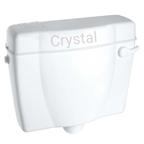 Pvc Flushing Cistern - 12 X 16 X 10 Inches, 6 Liters Capacity , Wall Mounted Design In White Color With 1 Year Warranty