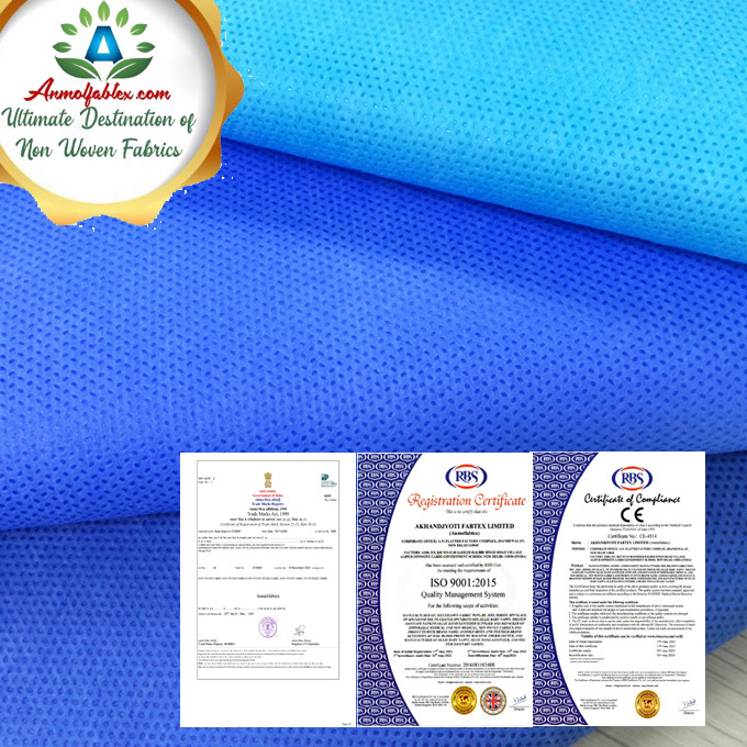 Ssmms, Smms, Sms, Ss Nonwoven Fabric Supply - 1000x72 Mm, Multicolor, 15 To 70 Gsm | Flame Retardant, Waterproof, Tear-resistant, Smooth, Washable, Anti-static