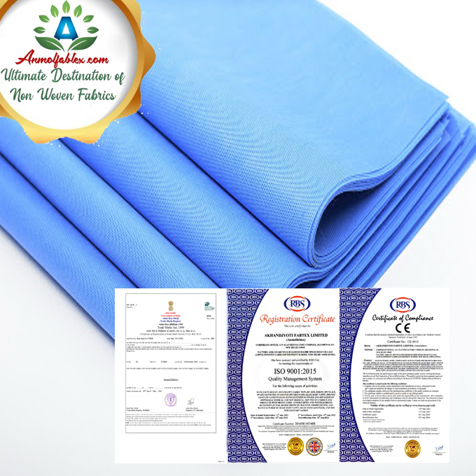 Multicolor Spunmelt (Ssmms) Non Woven Fabric