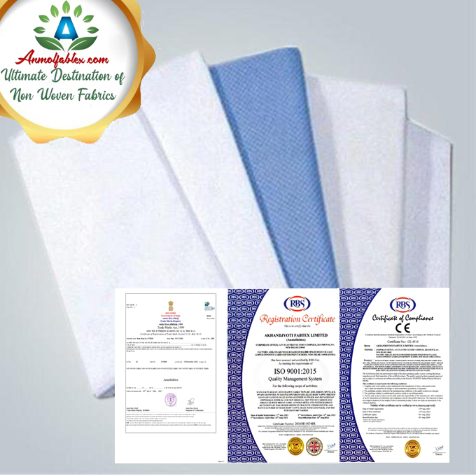 Pp Pe Coated Sms Ssmms Non Woven Fabric For Medical Gown - 1000x72 Inch, Multicolor, 15 To 70 Gsm | Anti-wrinkle, Waterproof, Tear-resistant, Light In Weight, Quick Dry