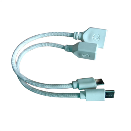 Micro USB OTG Cable - Highly Conductive, Resilient Design | White Color, Compatible with Android Smartphones for Efficient Data Transfer