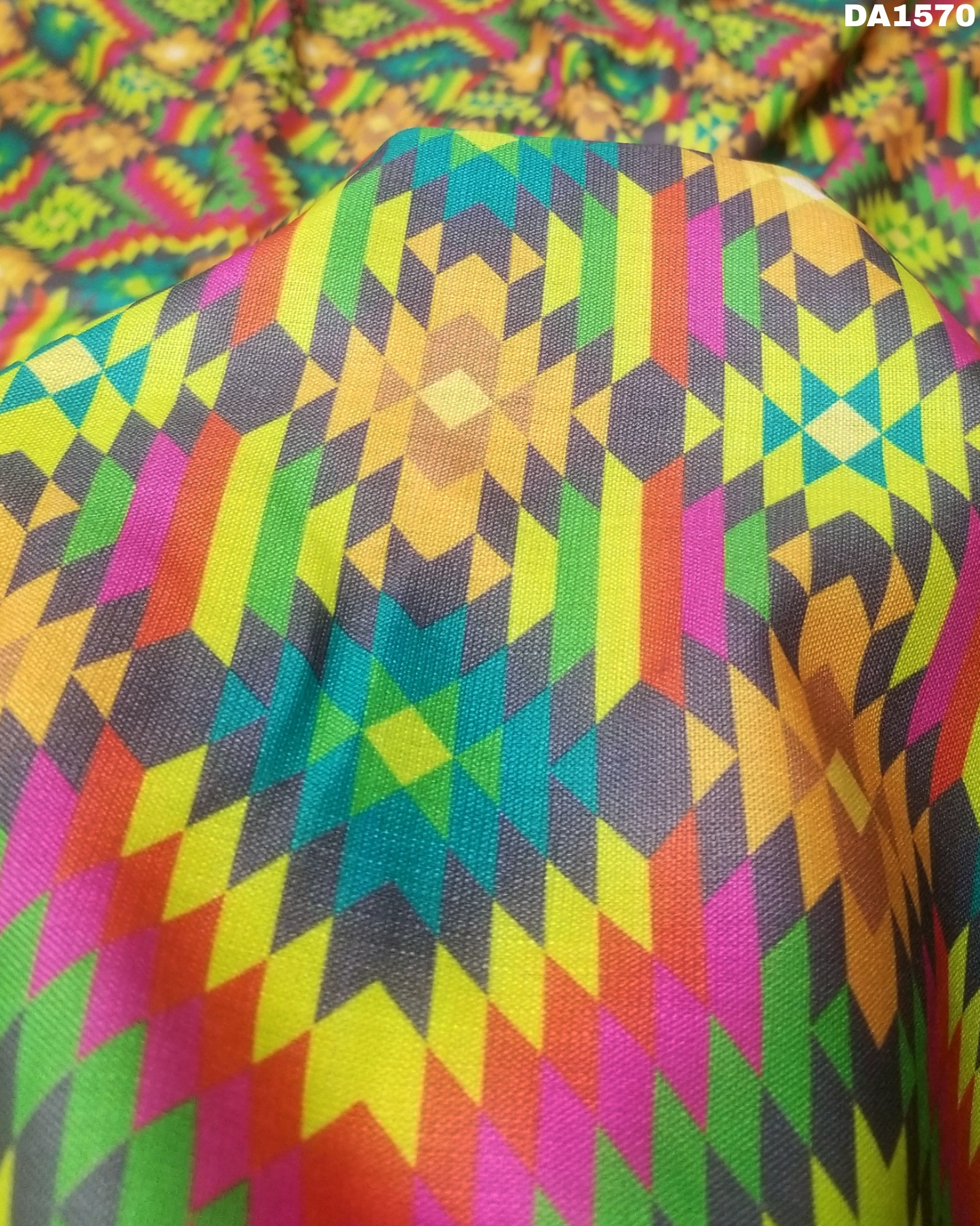 Multicolored Digital Print Galaxy Cotton Fabric - 44" Width Washable Material Printed Texture Ideal For Garment Use
